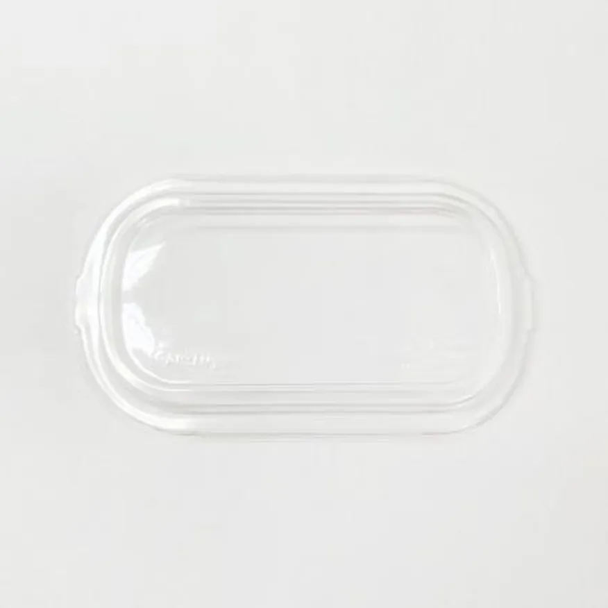 사각타원1구용기 60호&91호,사각타원2구용기 80호&90호 PET뚜껑 500개입(뚜껑만) 이미지