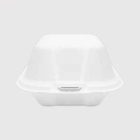 B-003mini 일체형 펄프 용기 일회용 도시락  화이트 500개입 이미지