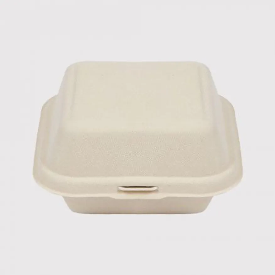 저중량 B-003 일체형 펄프 용기 일회용 도시락 크라프트색상 500개입 이미지