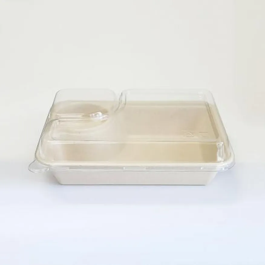 PET-MT022뚜껑 펄프 용기 일회용도시락 PET 뚜껑 400개입 (뚜껑만) 이미지