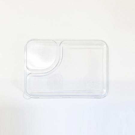 PET-MT022뚜껑 펄프 용기 일회용도시락 PET 뚜껑 400개입 (뚜껑만)