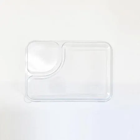 PET-MT022뚜껑 펄프 용기 일회용도시락 PET 뚜껑 400개입 (뚜껑만)
