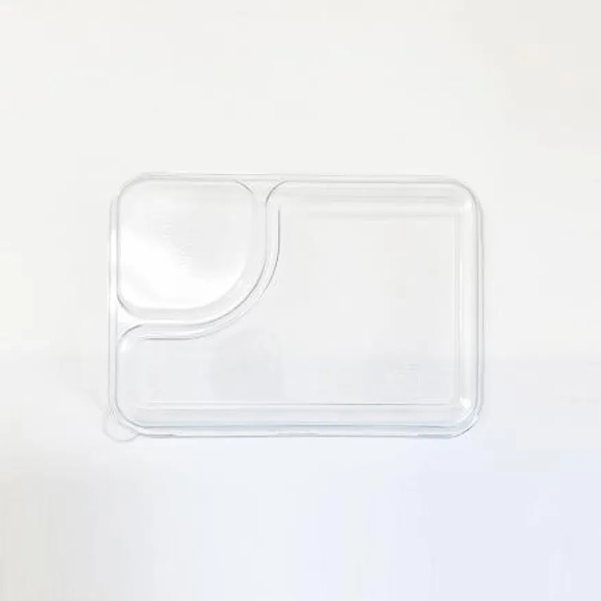 PET-MT022뚜껑 펄프 용기 일회용도시락 PET 뚜껑 400개입 (뚜껑만) 이미지