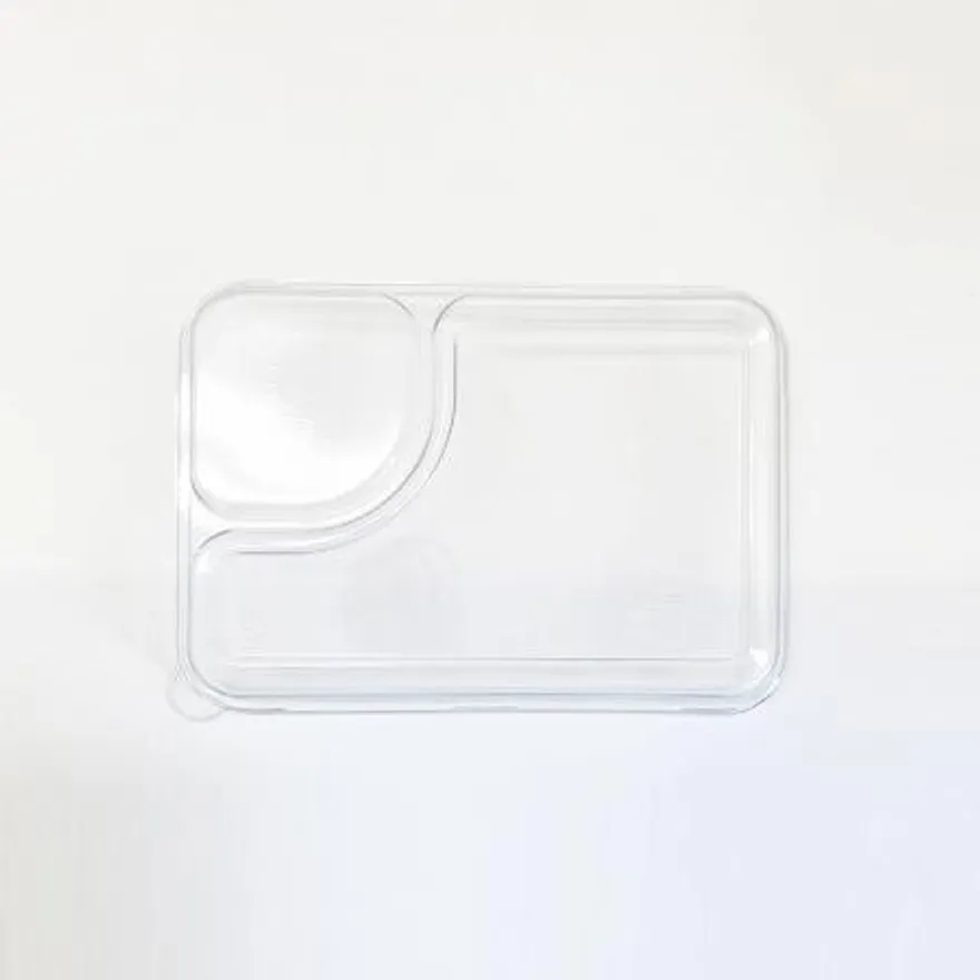 PET-MT022뚜껑 펄프 용기 일회용도시락 PET 뚜껑 400개입 (뚜껑만) 이미지