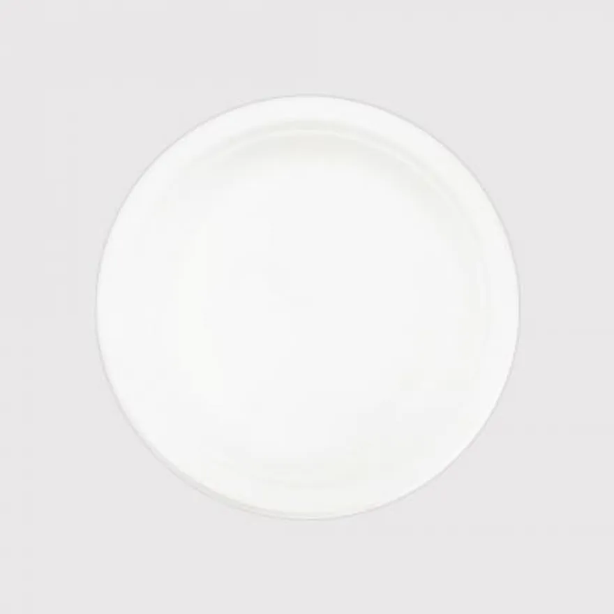 P-006 펄프 접시 일회용도시락 일회용 접시 화이트 500개입 이미지