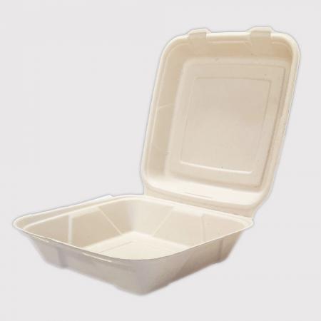 B-025K 일체형 펄프 사각용기 일회용도시락 크라프트색상 200개입