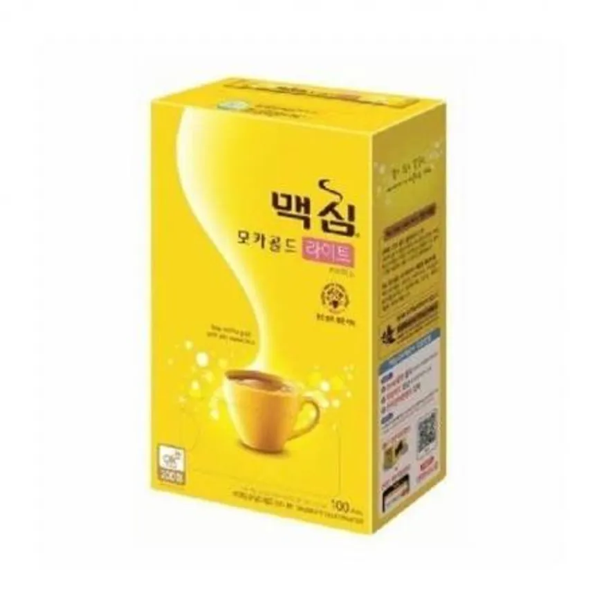 맥심 모카골드 믹스커피 라이트믹스 황금비율 100T 믹스 카누 일회용 대용량 자판기 후식 사무실 이미지