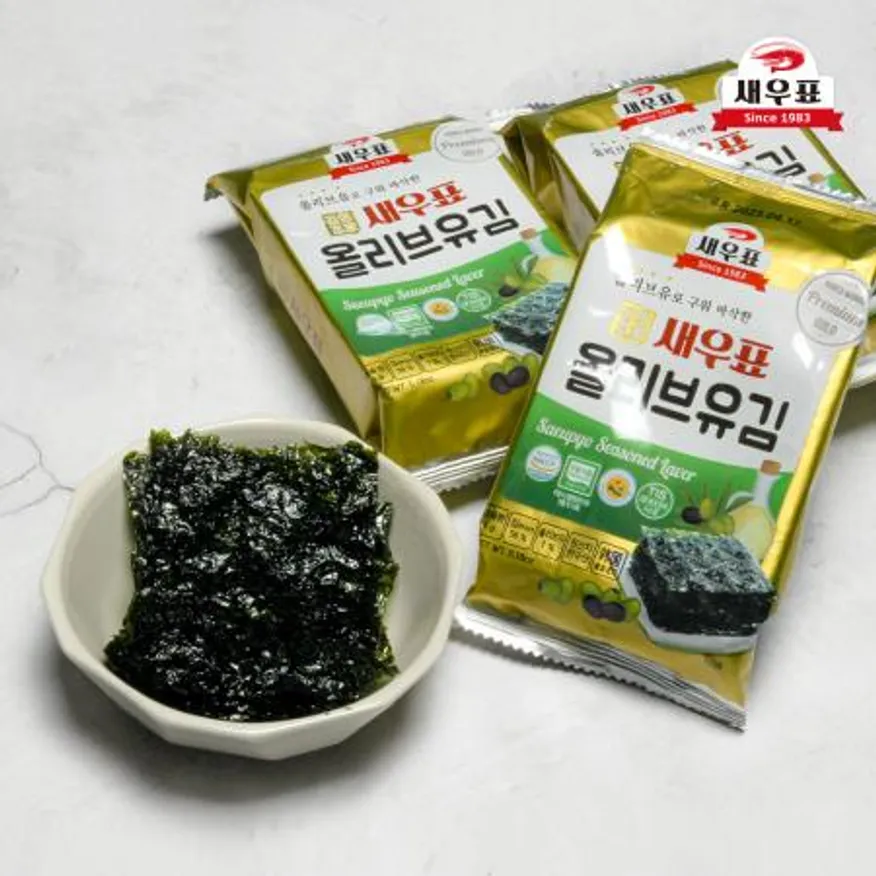 새우표 완도 올리브유 도시락김 5g x 128봉 이미지