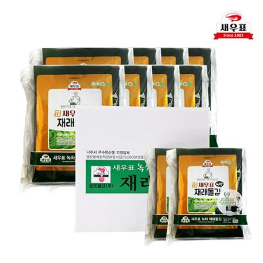 새우표 완도 녹차 전장김 30g x 40봉 이미지