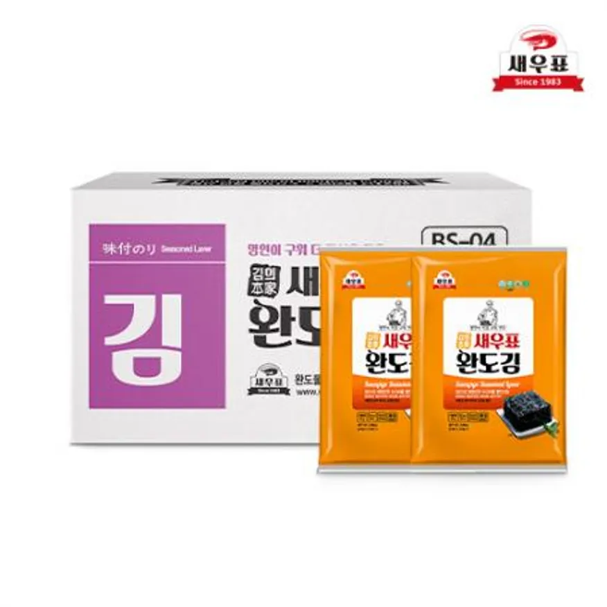 새우표 완도 오리지널 전장김 25g x 20봉 이미지