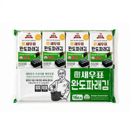 새우표 완도 파래 도시락김 4g x 128봉 이미지
