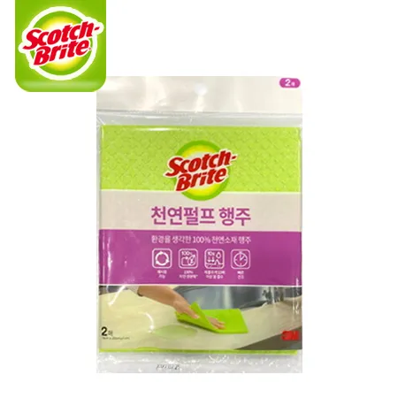 3M 천연펄프 행주 애플그린 2매 1개