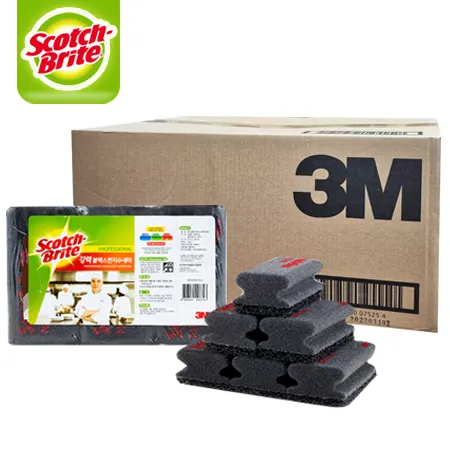 3M 강력블랙스펀지 수세미 (6입) *1박스(6입*6개)