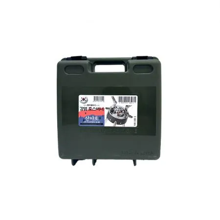 강염호스버너 통주물 바디 원형 캠핑버너 고화력 스토브 썬터치 산야로 이미지