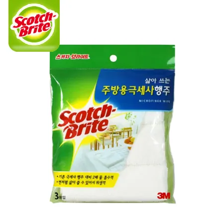 3M 삶아쓰는 주방용 극세사행주 3매 1개