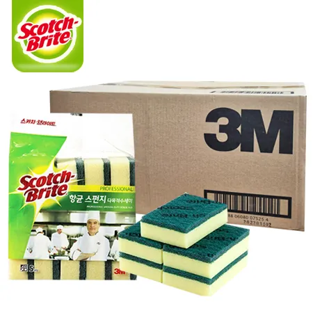 3M 향균 스폰지 다목적 수세미 대형 SL-135 (5입) *1박스(5입*20개)