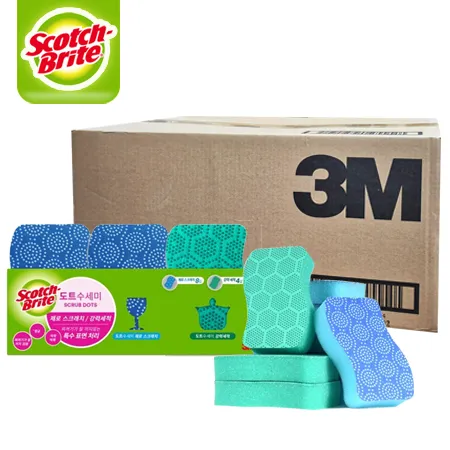 3M 도트수세미 혼합팩(12입) *1박스(12입*10개)