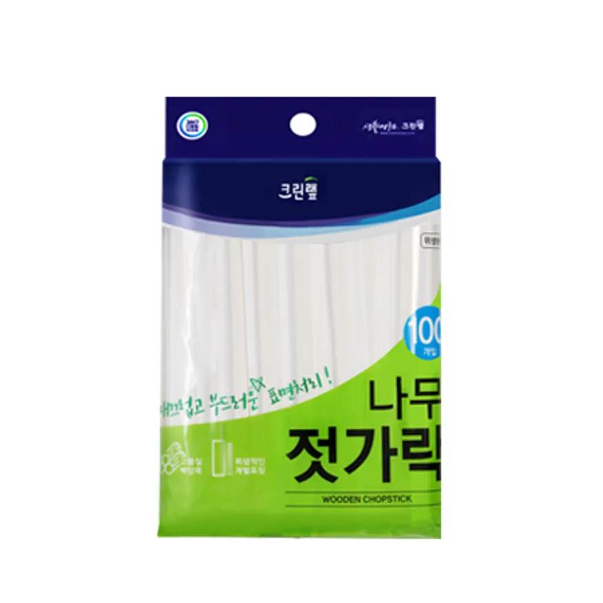 크린랩 나무젓가락 100개입 1개 이미지