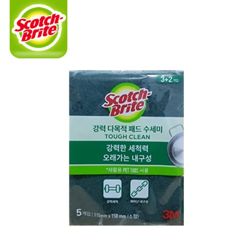 3M 다목적 수세미 (3+2입) 1개 이미지