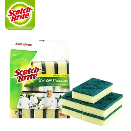 3M 향균 스폰지 다목적 수세미 대형 SL-135 (5입) 1개