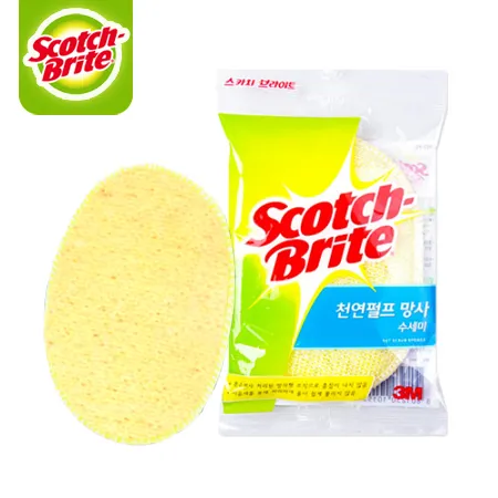 3M 천연펄프 망사 수세미 NET-FO (1입) 1개