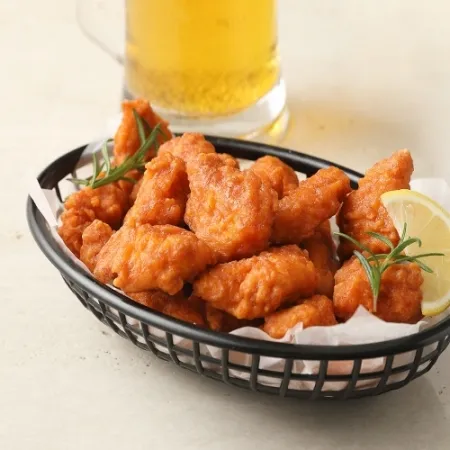 안심통살치킨가라아게 1kg_호프 튀김 안주 순살 닭 푸딩팩토리