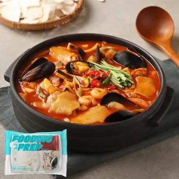 푸딩프렙 50 수제비짬뽕탕 460g_밀키트 원팩 주점 포차 안주 탕 국 푸딩팩토리