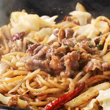 푸딩프렙 21 우삼겹야끼소바 430g_밀키트 원팩 주점 포차 안주 우동