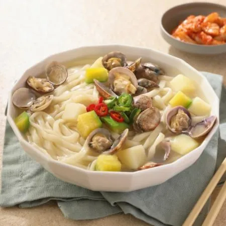 푸딩프렙 58 바지락칼국수 540g_밀키트 원팩 주점 포차 식사 탕 국 푸딩팩토리