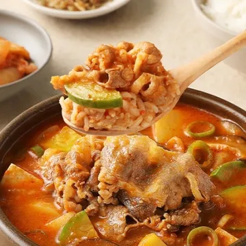 푸딩프렙 02 우삼겹된장찌개 380g_밀키트 원팩 주점 포차 안주 탕 국
