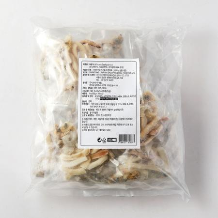3종 해물믹스(소포장) 1kg *면세_오징어,새우,조개 토핑 탕 찌개 안주 푸딩팩토리