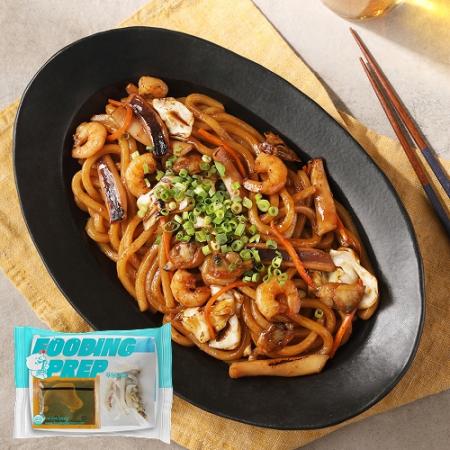 푸딩프렙 51 해물볶음우동 350g_밀키트 원팩 주점 포차 안주 탕 국 이자카야 푸딩팩토리