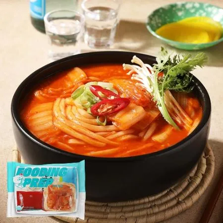 푸딩프렙 52 김치우동 410g_밀키트 원팩 주점 포차 안주 탕 국 이자카야 푸딩팩토리