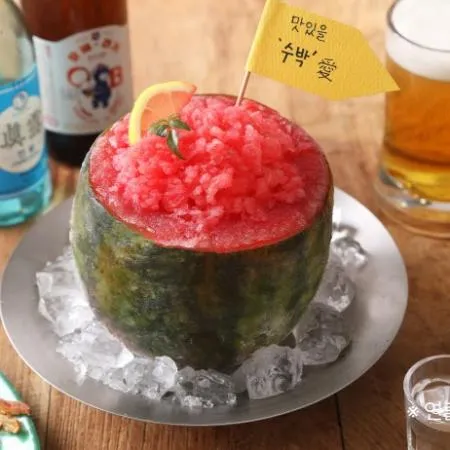 리얼과즙수박샤베트 240ml_포차 안주 과일소주 칵테일 디저트 아이스 푸딩팩토리 이미지