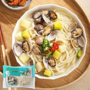푸딩프렙 58 바지락칼국수 540g_밀키트 원팩 주점 포차 식사 탕 국 푸딩팩토리