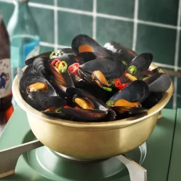 산더미홍합탕 1.1kg *면세_포차 주점 안주 국 찌개 식당 푸딩팩토리