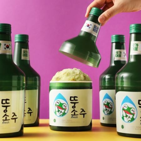 뚱소주 케이스 240ml전용(샤베트미포함) 200g*10ea[박스]