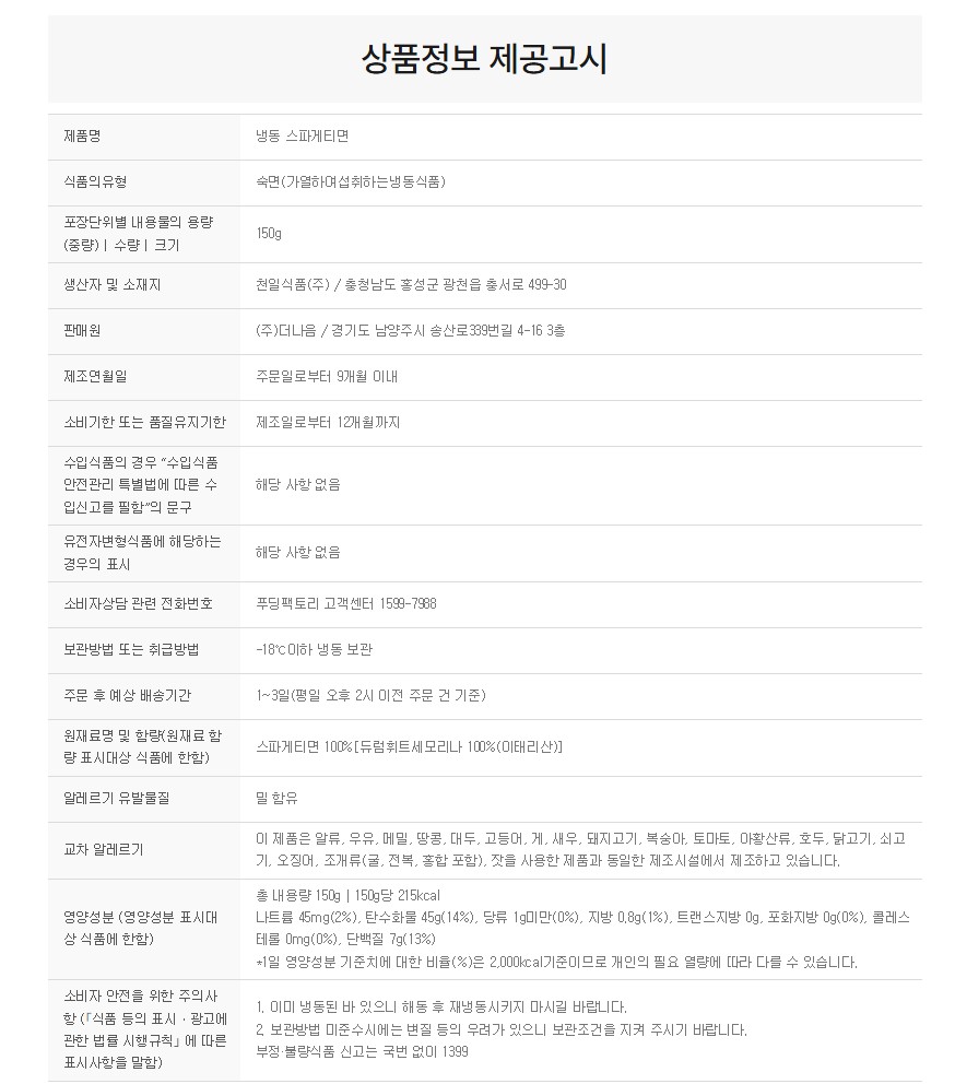 상품정보제공고시