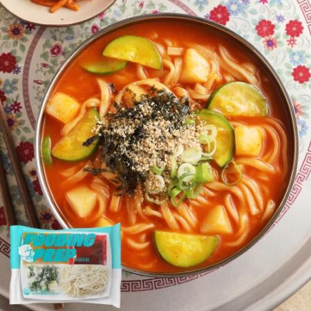 푸딩프렙 59 강릉식얼큰장칼국수 400g_밀키트 원팩 주점 포차 식사 탕 국 푸딩팩토리