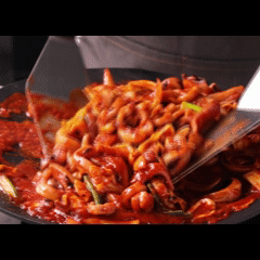 오징어볶음 340g *면세_주점 포차 안주 야식 푸딩팩토리