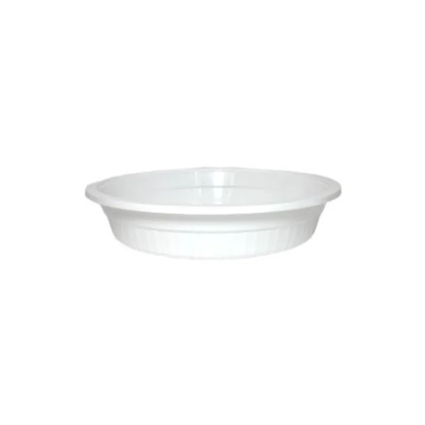 사출 원형찜용기(BW/백색) 중_세트 이미지