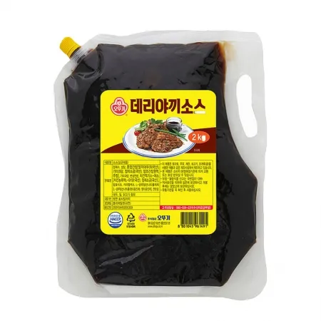 오뚜기 데리야끼소스(스파우트팩) 2kg