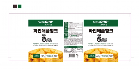 프레시원 파인애플캔(프리미엄 청크) 3.062kg