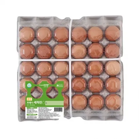 프레시원 계란(프레시 세척란 중란 44g*30입) 1.32kg 냉장