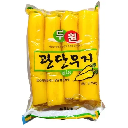 두원식품 통단무지 3.75kg 냉장