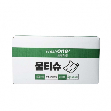 프레시원 물티슈(개별 평판 200*180mm) 400매 [BOX]