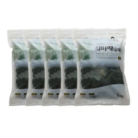 안옥남 쇠미역 5kg 곰피 쌈미역 미역쌈 (1kg*5ea)