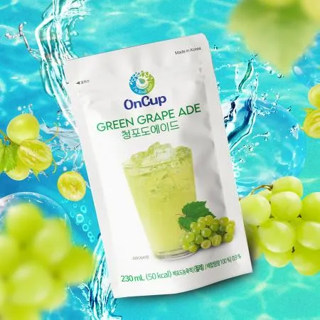 온컵 청포도에이드 230ml, 10개