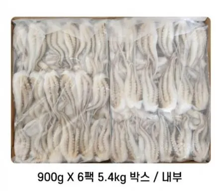 쭈꾸미 절단 냉동  L사이즈 900g*6팩/5.4kg 박스   [원산지:베트남] 이미지