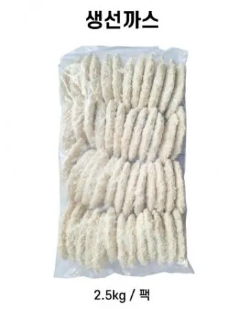 생선까스 가시제거 순살  약 100개 2.5kg*2팩/5kg 박스 [원산지:중국]